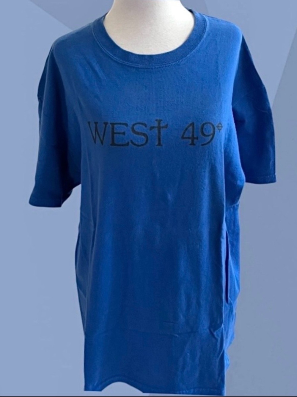 ✨FREE with Purchase! Or $7.00✨ West 49 Unisex Blue Cotton Tee Size L